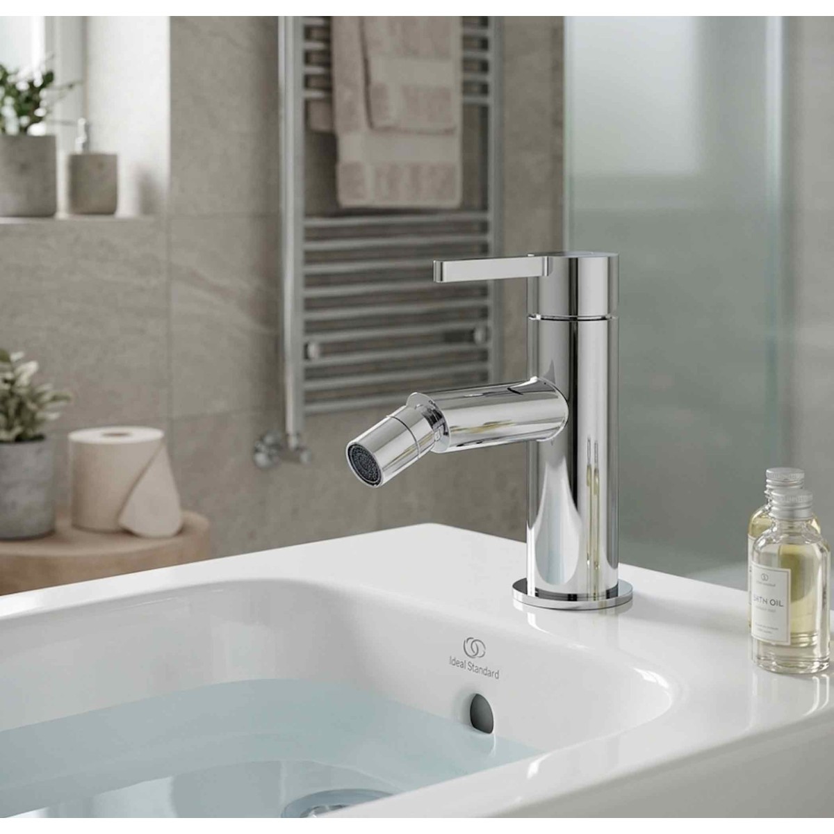 Mitigeur de bidet chromé pour économie d'eau urbain