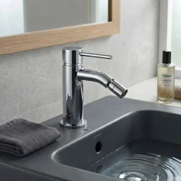 Mitigeur de bidet avec clapet anti-retour pour déchets urbains