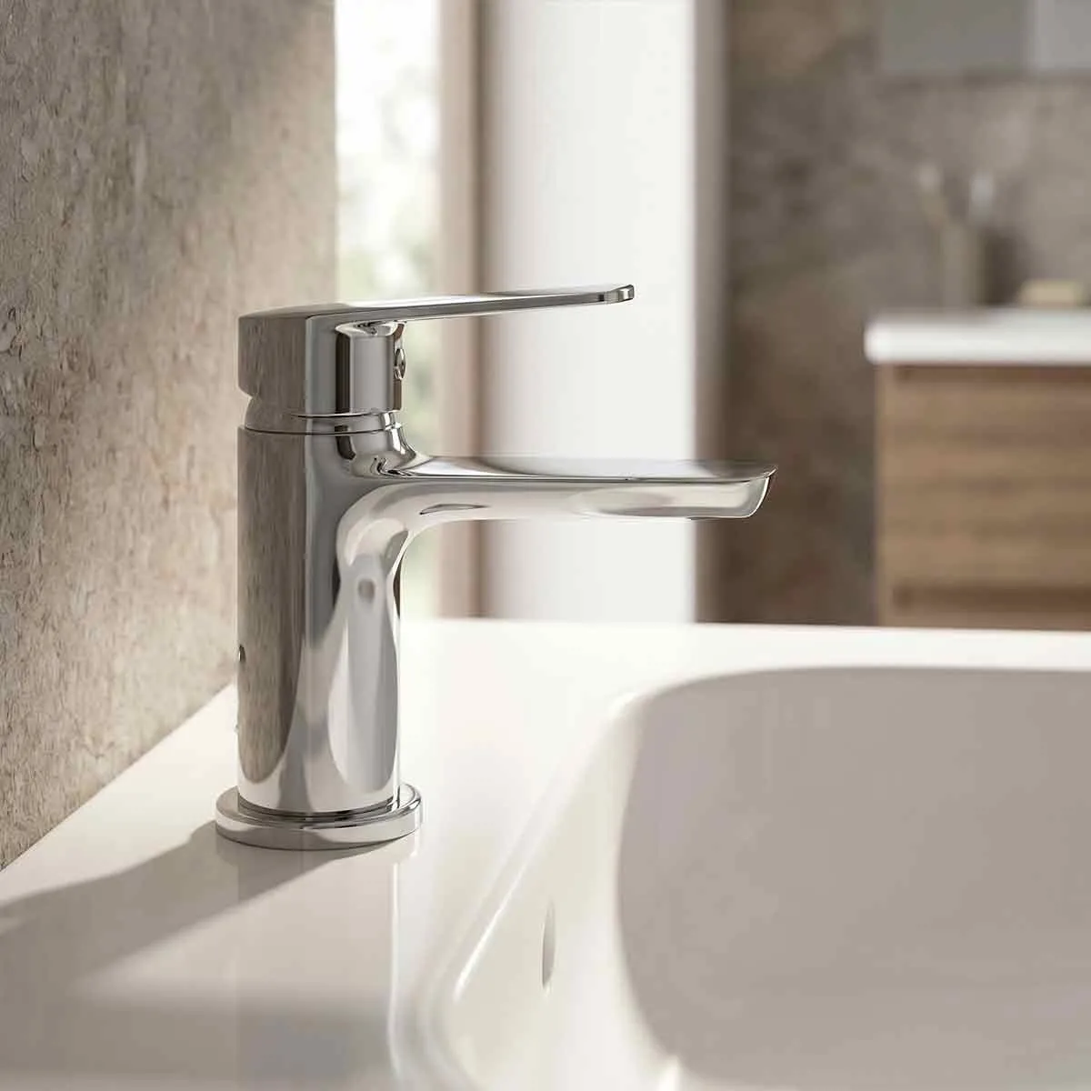 Miscelatore lavabo monocomando di design Funky