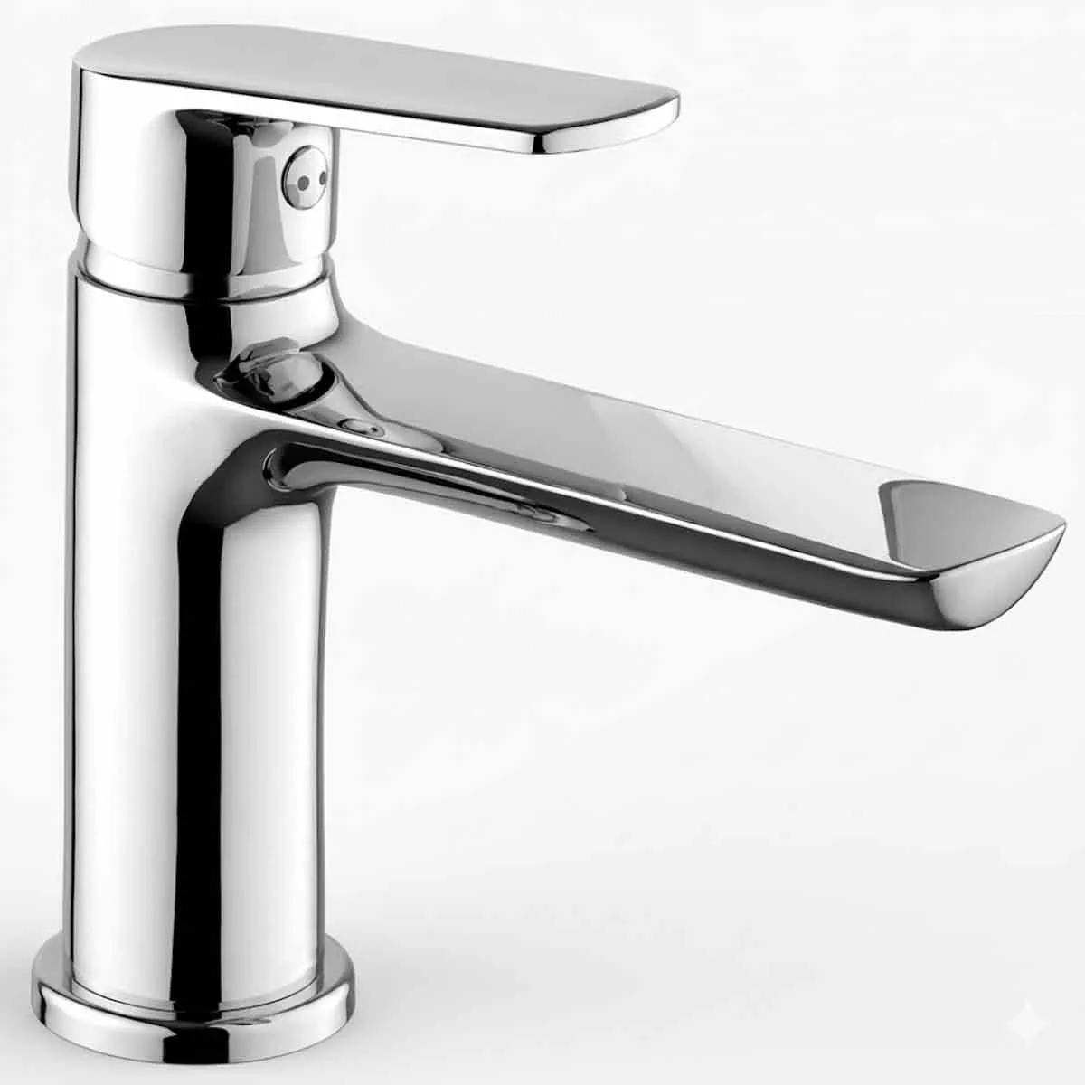 Rubinetto da lavabo a bocca lunga cromato Funky