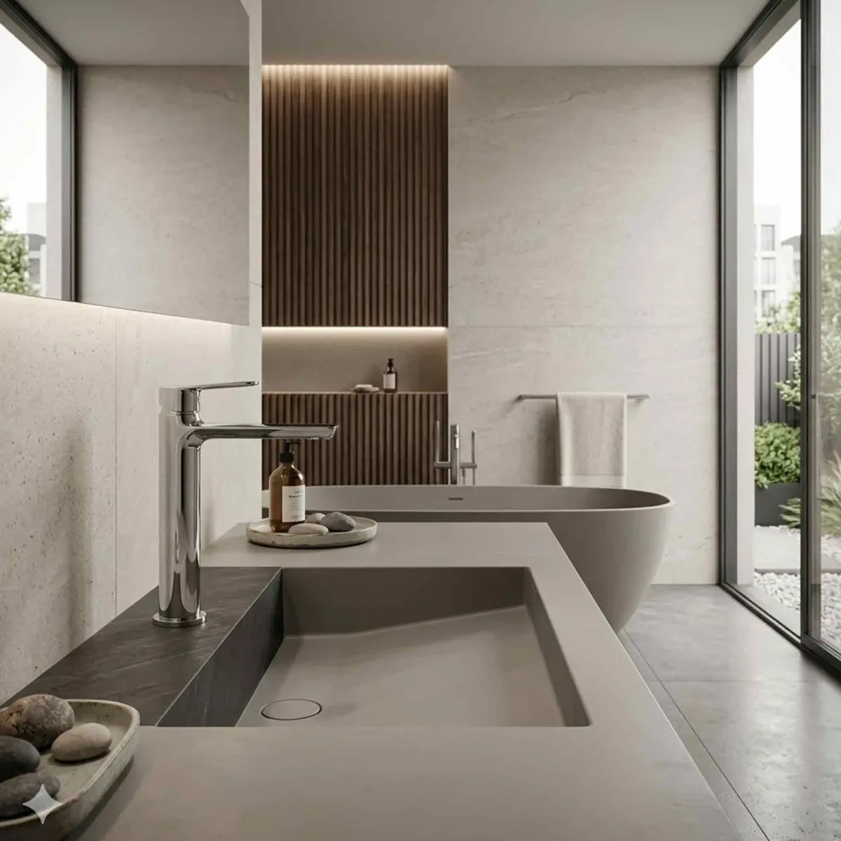 Mitigeur de lavabo design funky à levier unique et bec haut
