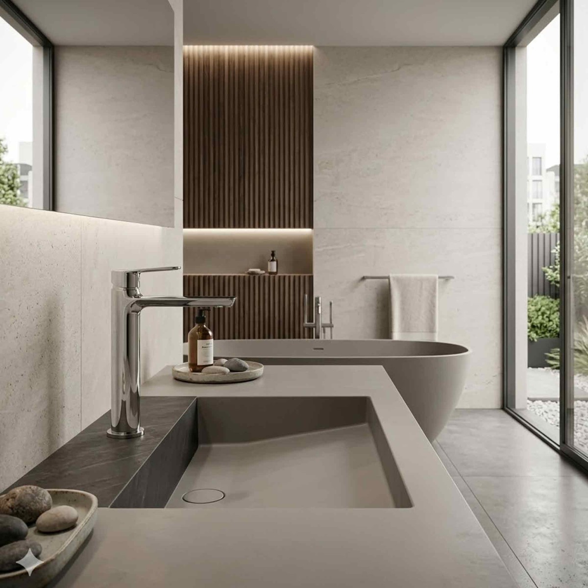 Miscelatore canna alta lavabo monocomando di design Funky