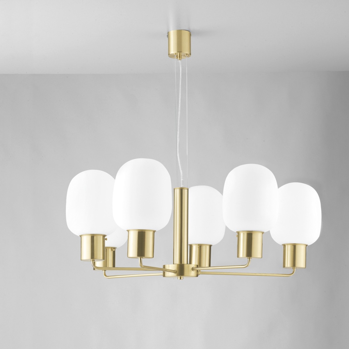lampada a sospensione moderna in oro o argento per...
