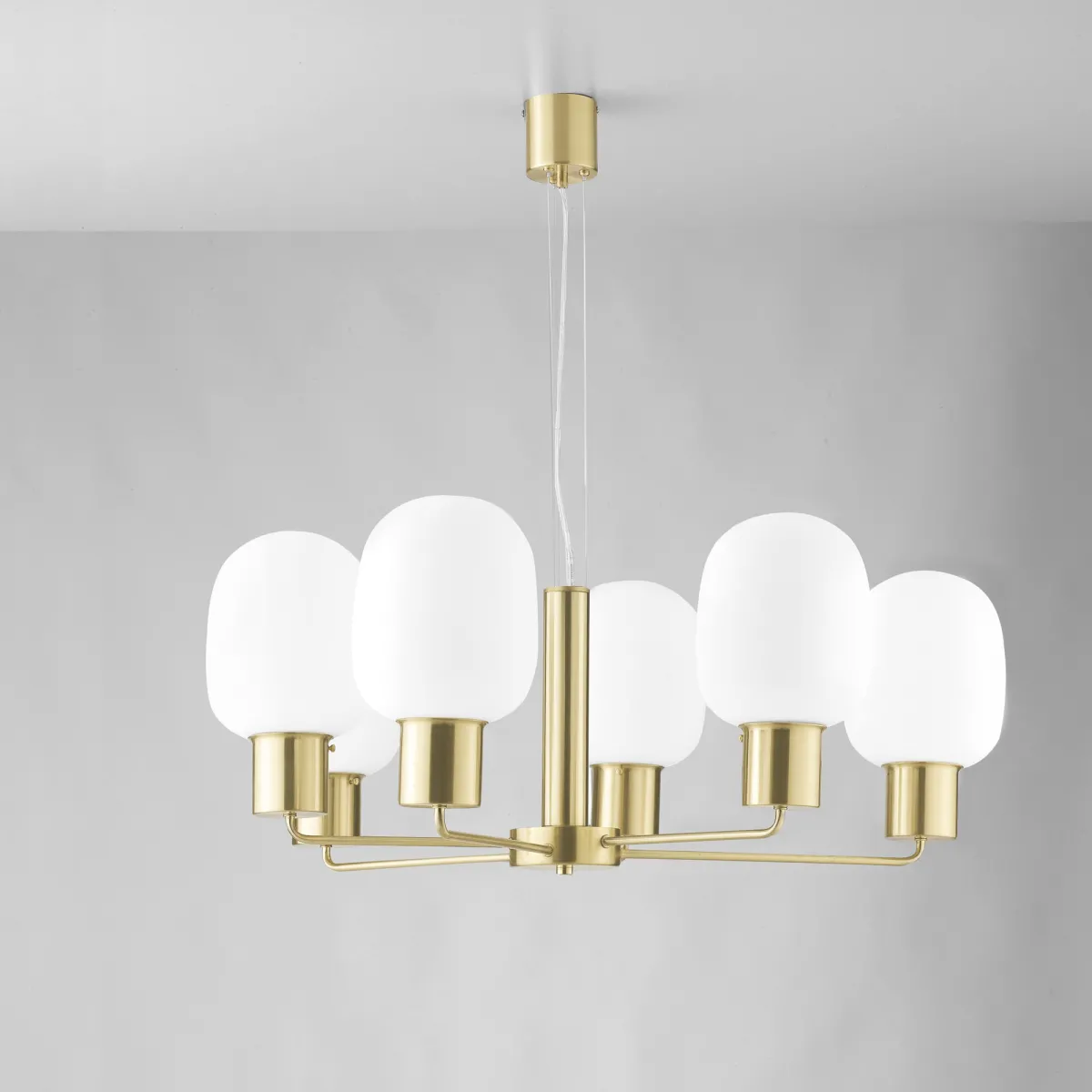 lampada a sospensione moderna in oro o argento per...