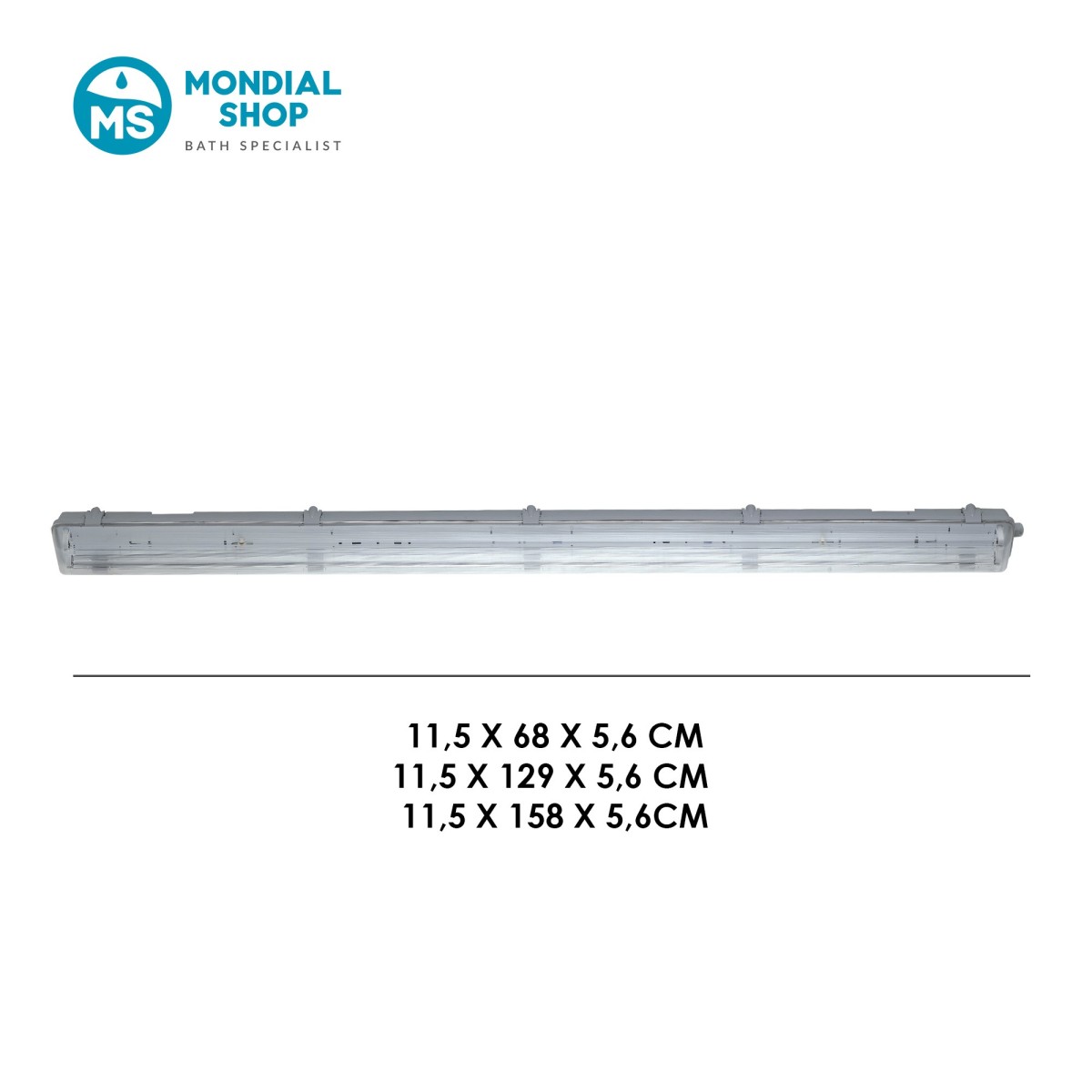 Lineare LED-Deckenleuchte für Garagen und Werkstätten |...