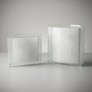 Weiße, gestreifte quadratische Deckenleuchte E27 | Mondialshop