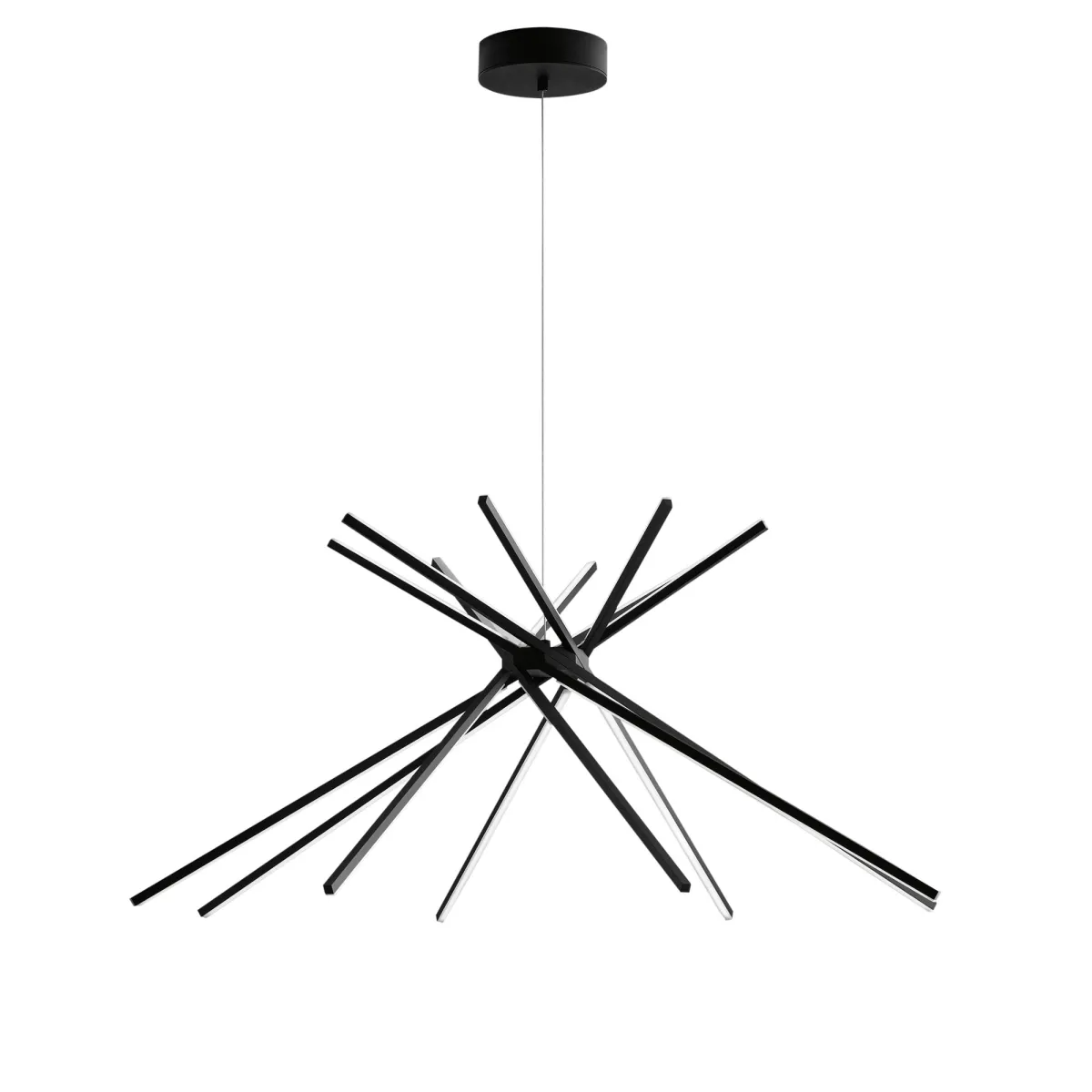 lampadario a sospensione LED 54W, proposto nell'iconica...