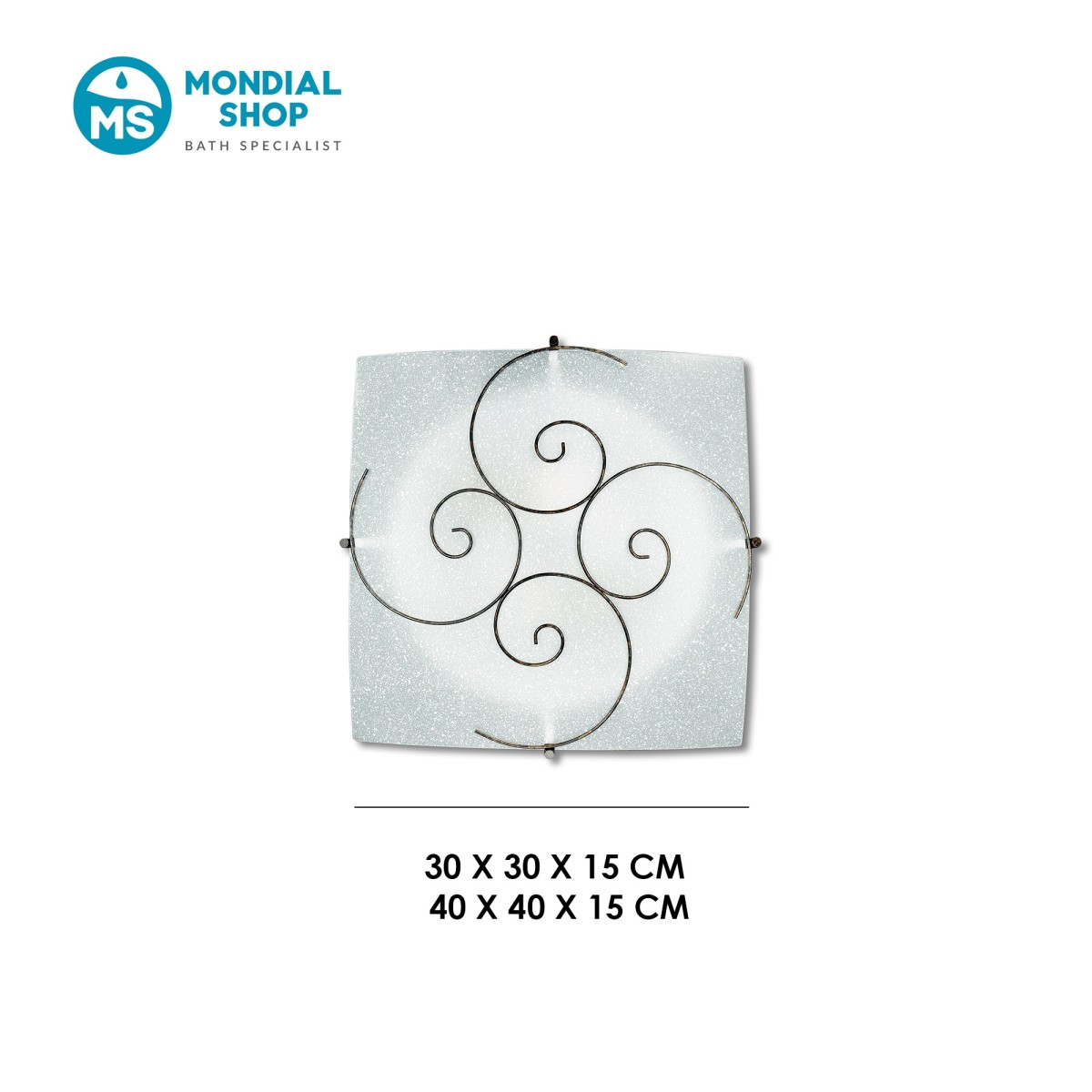 Plafonnier blanc en spirale E27 | Mondialshop