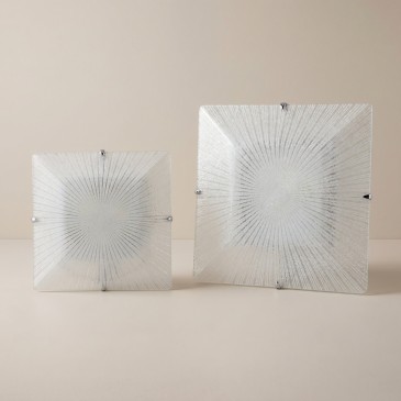 Quadratische Diamant-Glas-Deckenleuchte | Mondialshop