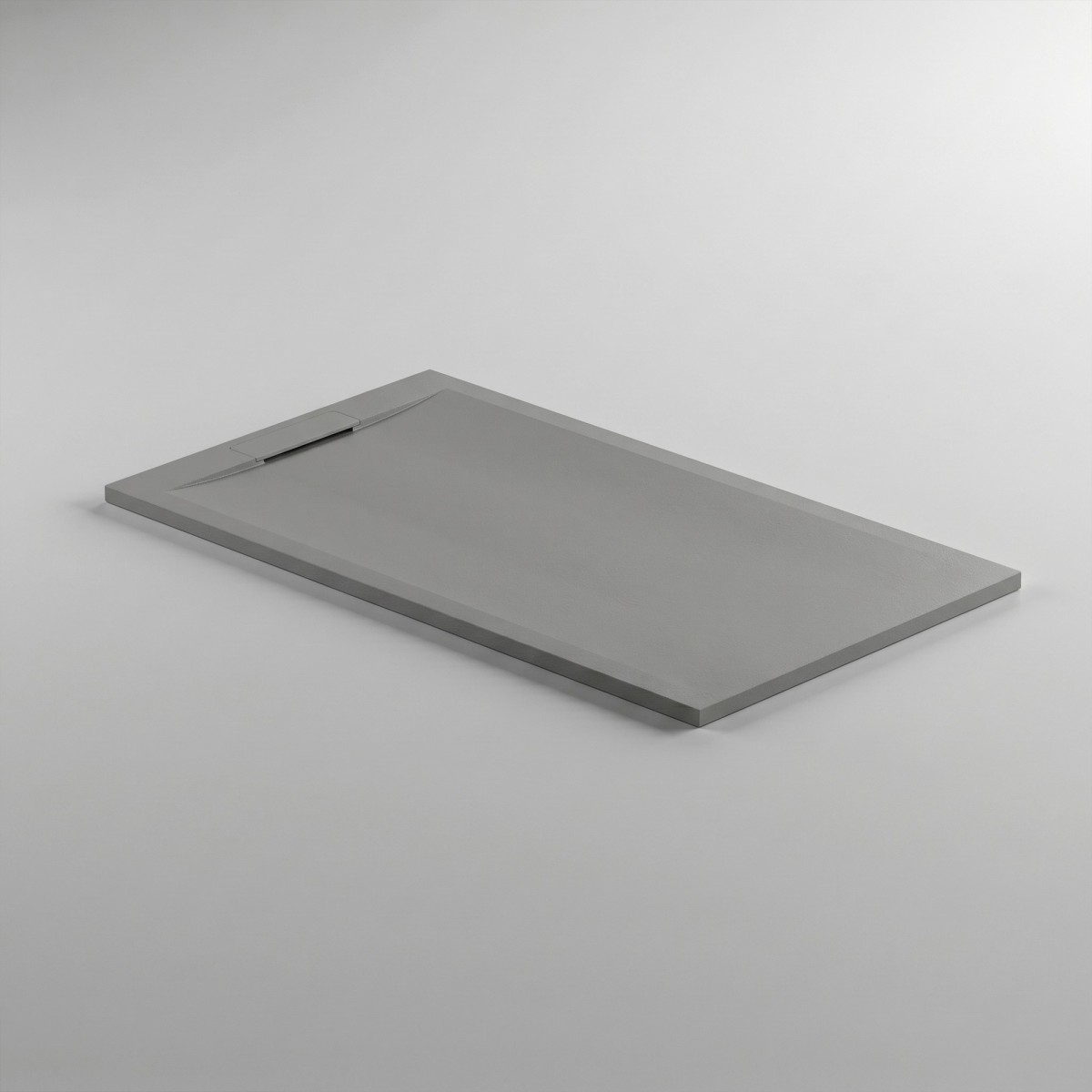Hellgraue Duschwanne mit Steineffekt-Design | Vincent