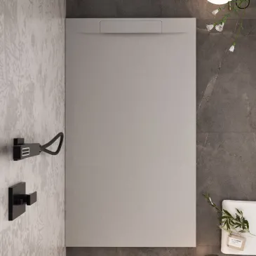Piatto Doccia Grigio Chiaro Effetto Pietra Design | Vincent