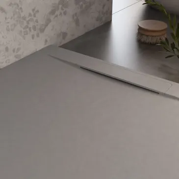 Piatto Doccia Grigio Chiaro Effetto Pietra Design | Vincent