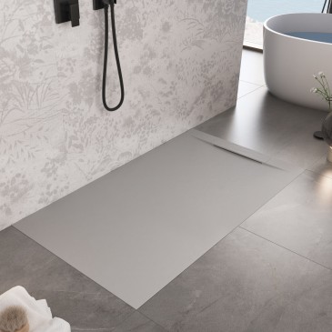 Piatto Doccia Grigio Chiaro Effetto Pietra Design | Vincent