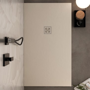 Receveur de douche en résine à trou latéral PASSION