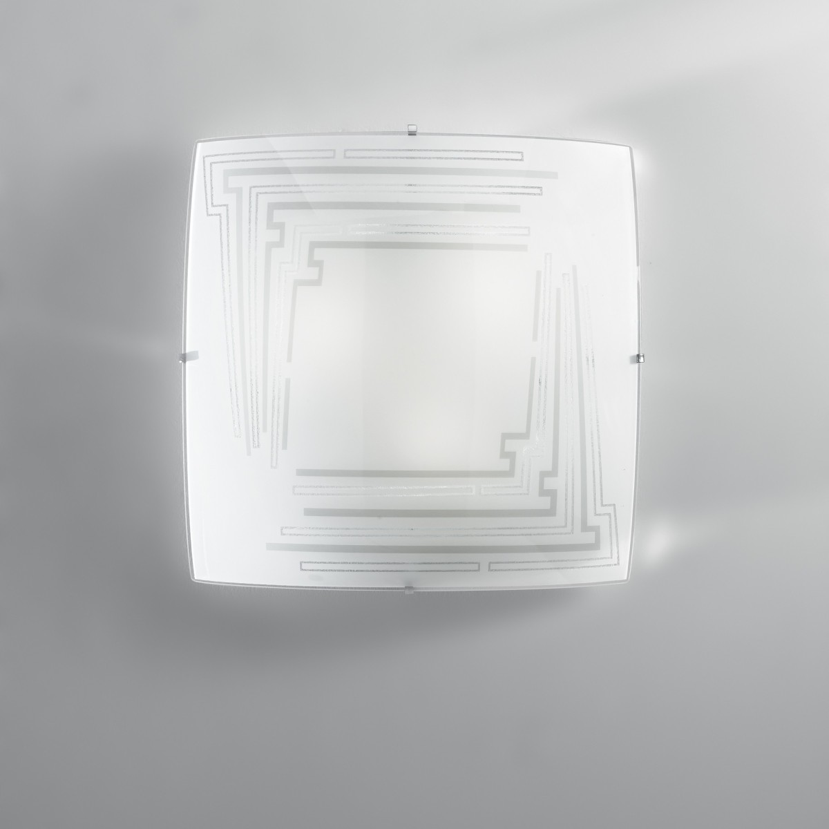 plafoniera moderna quadrata effetto brillantinato,...