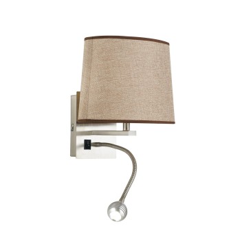 Applique murale LED avec abat-jour blanc ou étrusque | Mondialshop