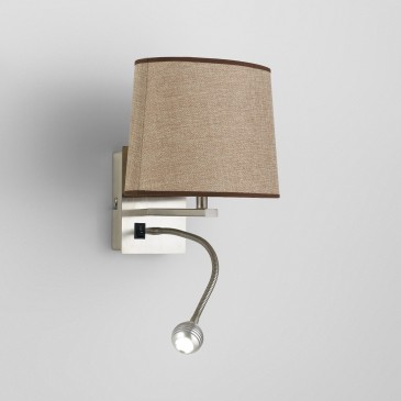 Applique murale LED avec abat-jour blanc ou étrusque | Mondialshop