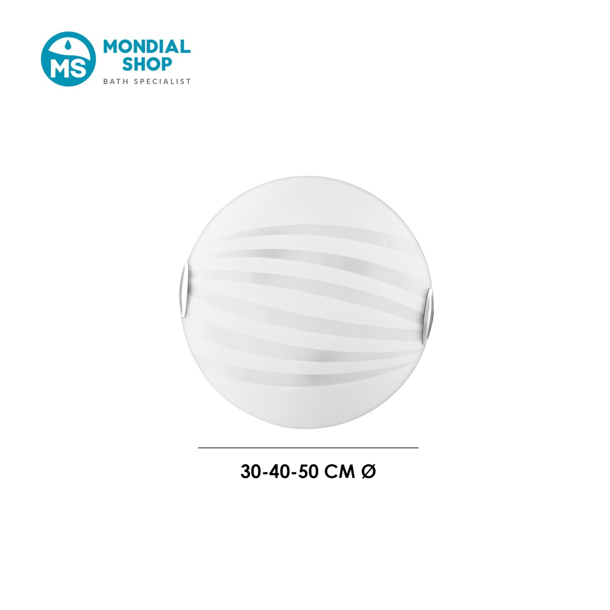 Plafonnier rond, 3 tailles, E27 | Mondialshop