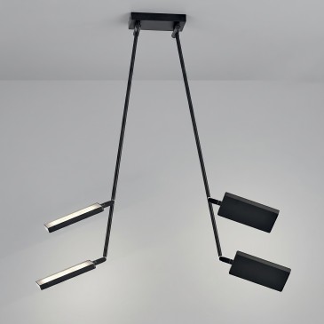 Plafoniera LED 2x17W Spot Orientabili | Mondialshop