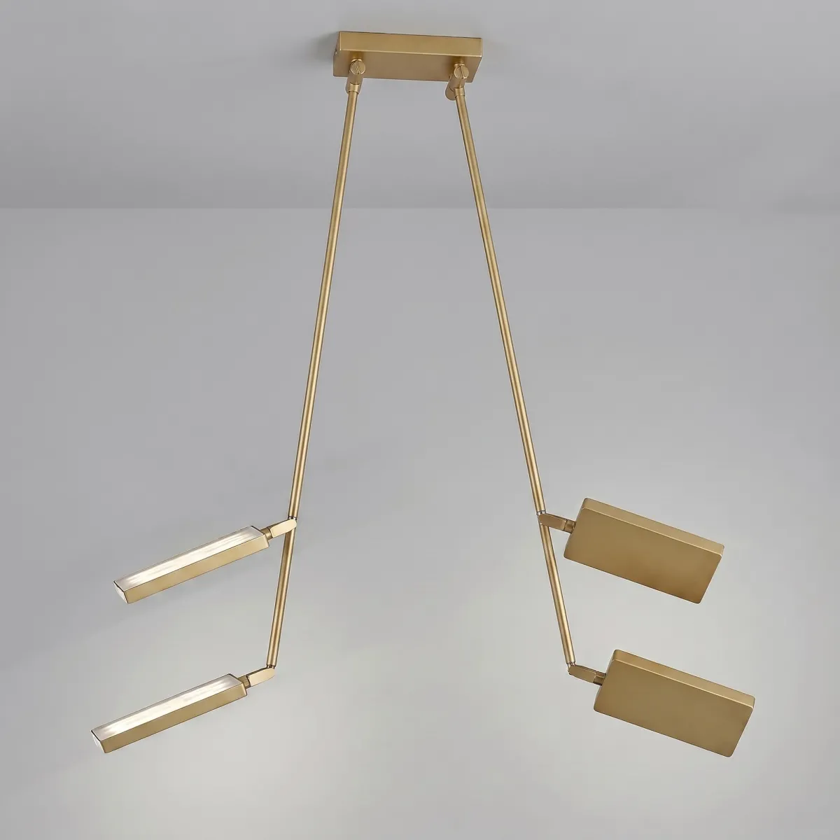 Plafonnier LED 2x17W avec spots orientables | Mondialshop
