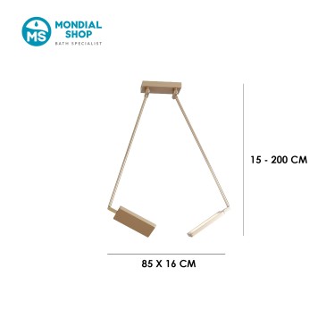 2x17W LED-Deckenleuchte mit verstellbaren Strahlern | Mondialshop