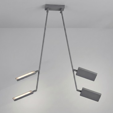 2x17W LED-Deckenleuchte mit verstellbaren Strahlern | Mondialshop