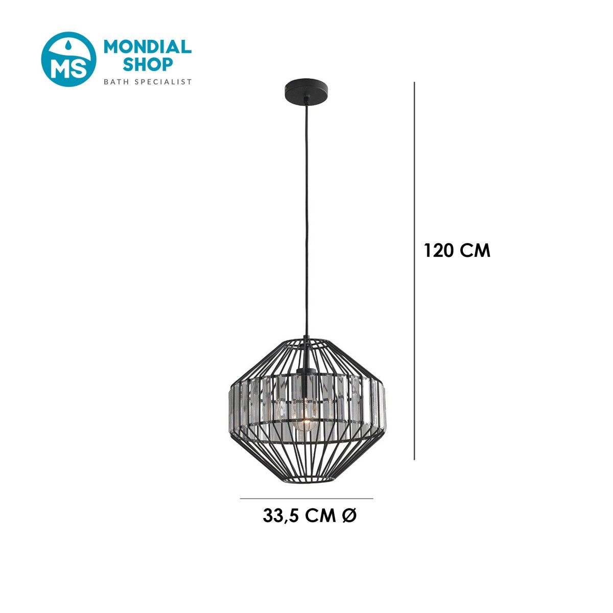 scheda tecnica lampadario sospensione OPIUM-S1 C