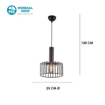 Industrielle Käfig-Pendelleuchte | Mondialshop