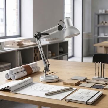 Lampe de bureau flexible E27 | Mondialshop