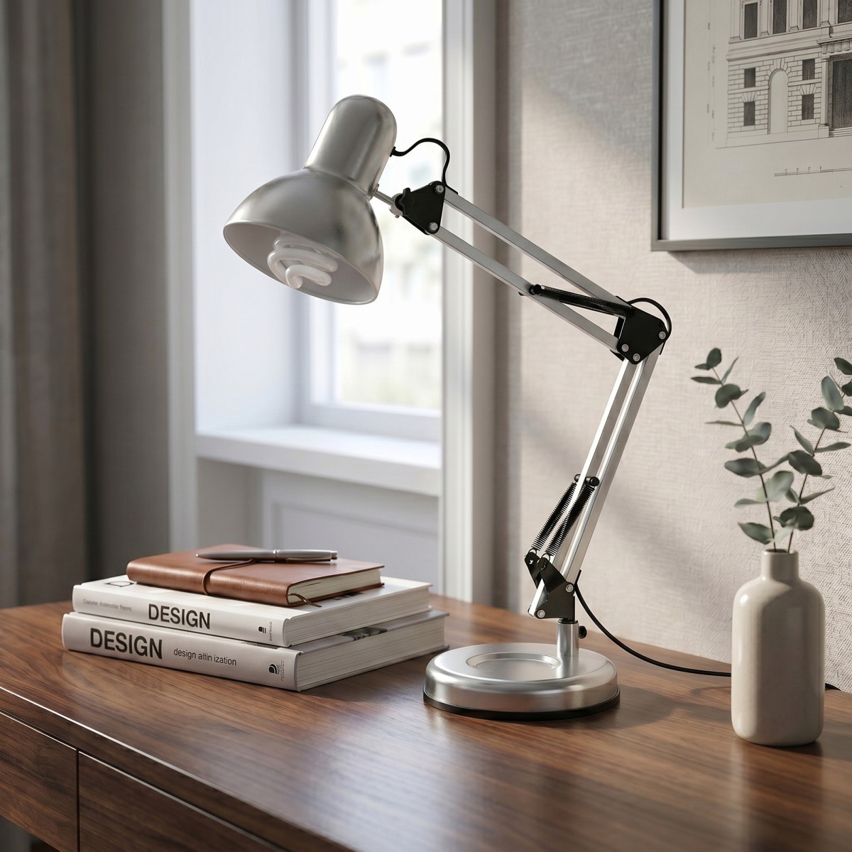 lampada da scrivania flessibile, disponibile in 3...