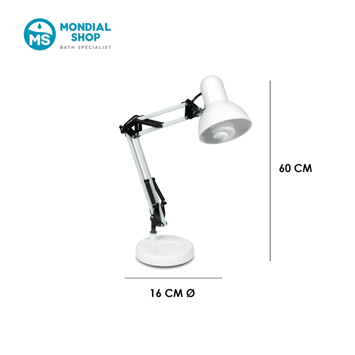 Lampe de bureau flexible E27 | Mondialshop