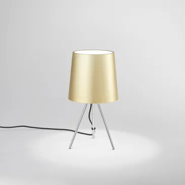 Lampe de table trépied en aluminium E14 | Mondialshop