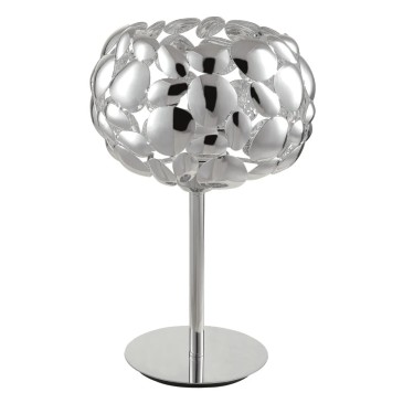 Lampada da Tavolo Moderna Bianco o Cromo E27 | Mondialshop