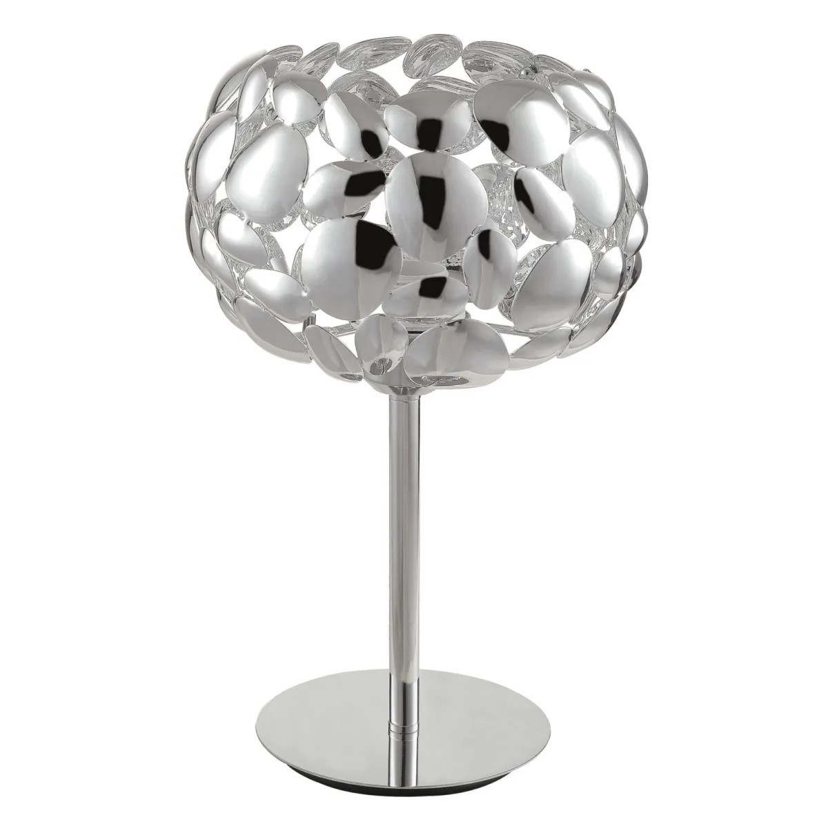 Lampada da tavolo 60W E27 diametro 22cm cromo GRAPE....