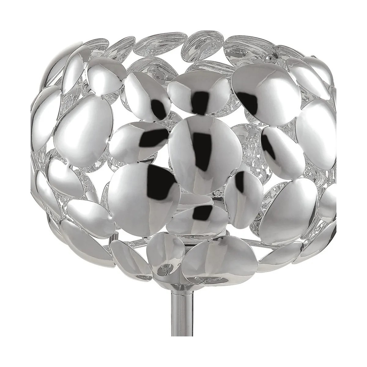 Lampada da Tavolo Moderna Bianco o Cromo E27 | Mondialshop