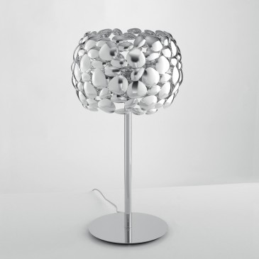 Weiße oder verchromte Tischleuchte 2xE27 | Mondialshop