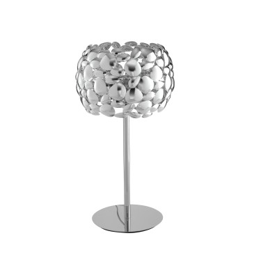 Lampada da Tavolo Bianco o Cromo 2xE27 | Mondialshop