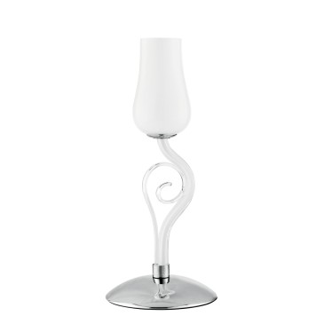 Lampada da Tavolo Design a Fiore Bianco | Mondialshop