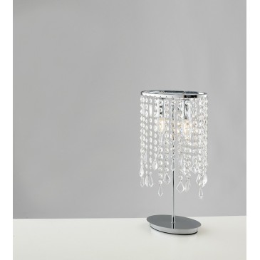 Lume da Tavolo in Cristalli K9 e Metallo | Mondialshop
