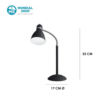Scheda tecnica lampada da tavolo PEOPLE nera