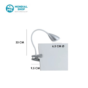 Lampe à pince LED flexible 3,2 W | Mondialshop