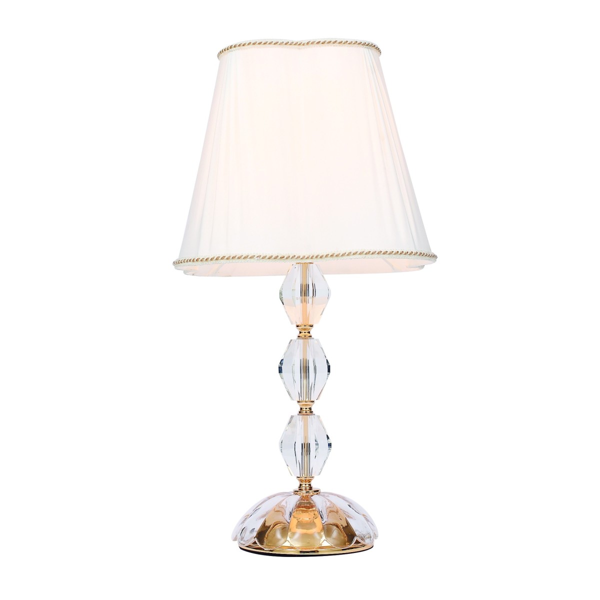 Lampada da Tavolo in Cristallo Oro o Cromo | Mondialshop