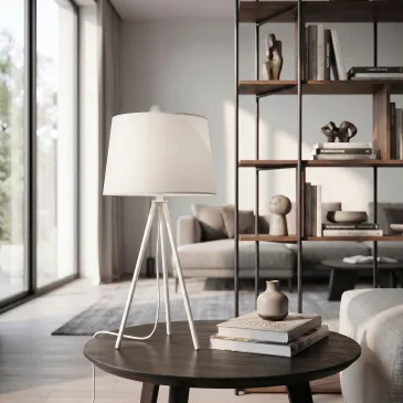 Lampe de table trépied E27 | Mondialshop