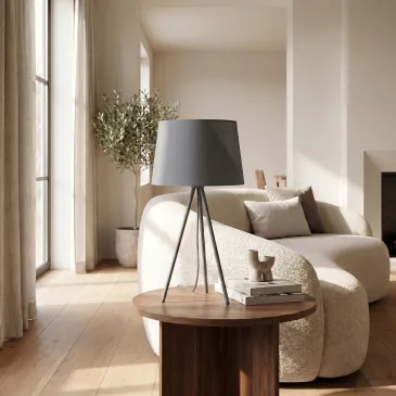 Lampe de table trépied E27 | Mondialshop