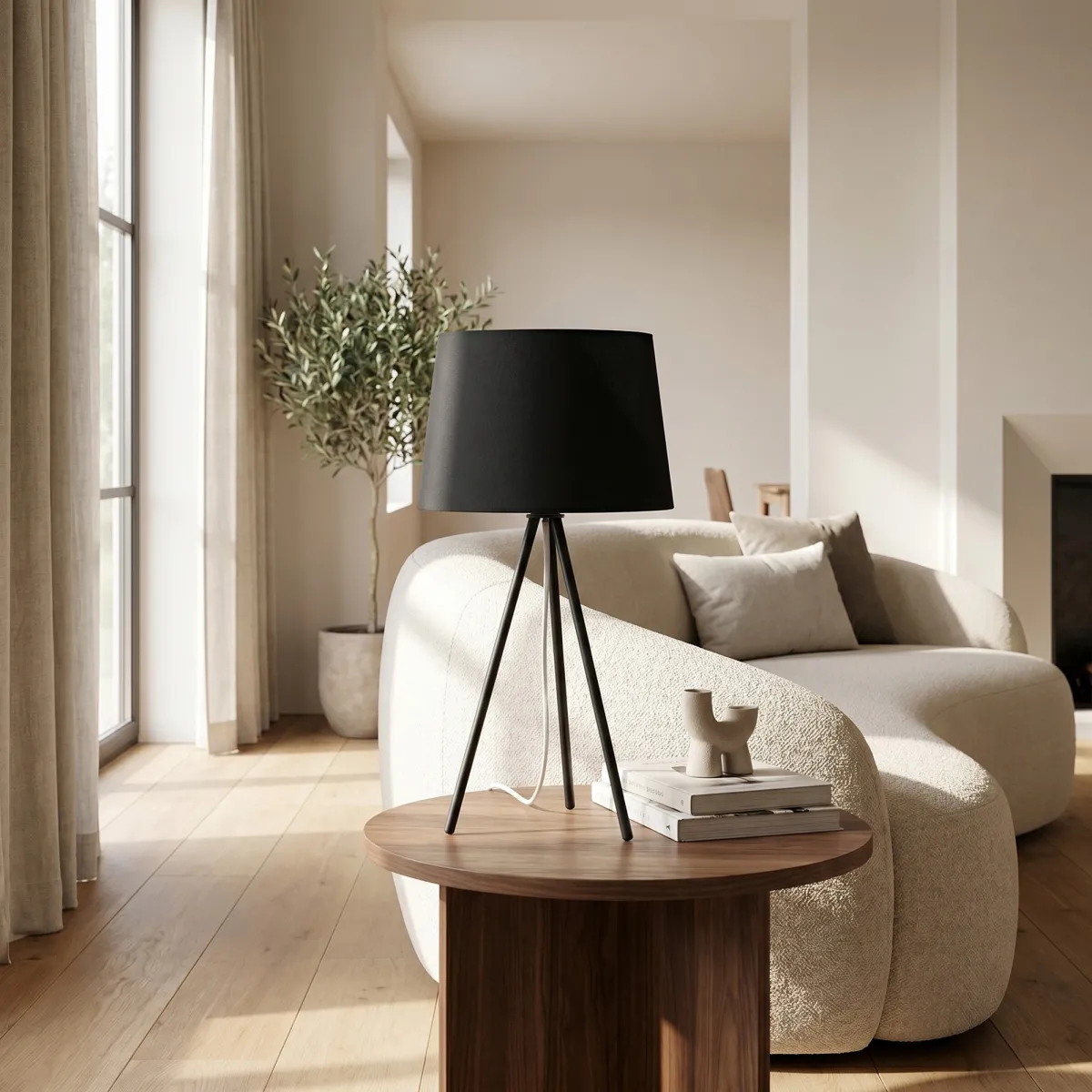 Lampe de table trépied E27 | Mondialshop