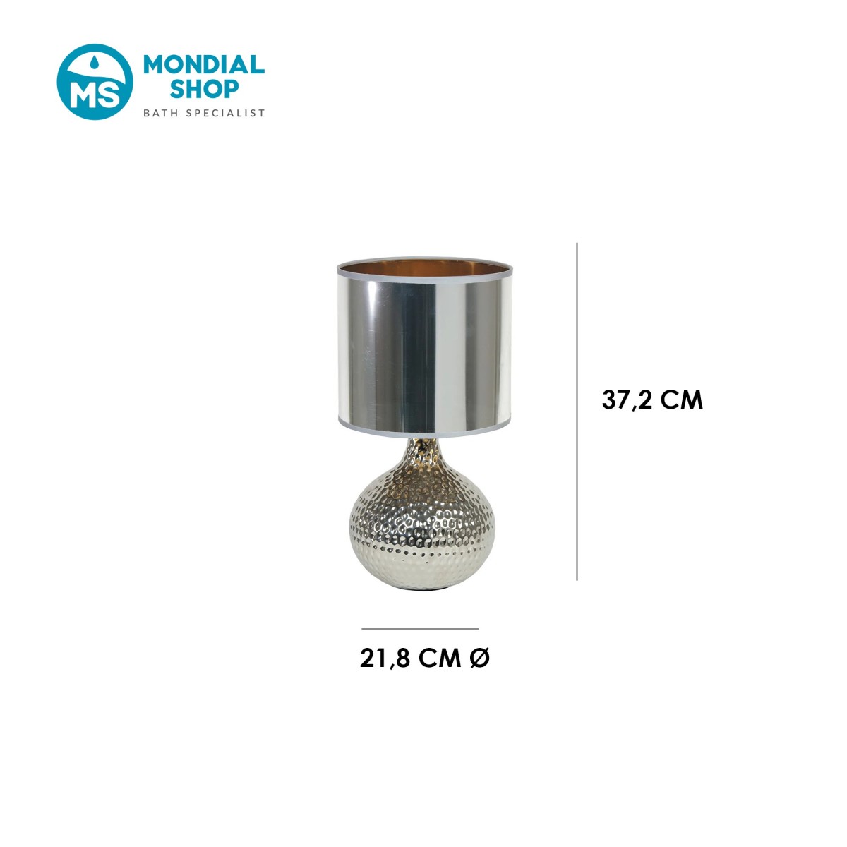 Lampenschirm aus Keramik, gold oder silber, E14 |...