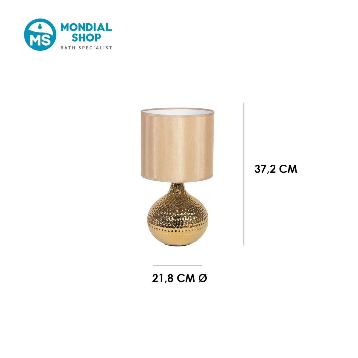 Lampenschirm aus Keramik, gold oder silber, E14 |...