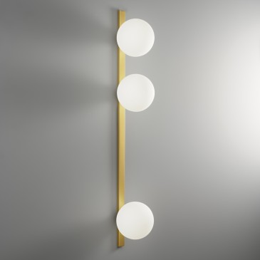 Applique murale dorée ou noire 3xE14 | Mondialshop