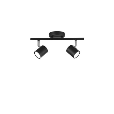 Verstellbarer LED-Strahler, Weiß oder Schwarz, 2xGU10 | Mondialshop