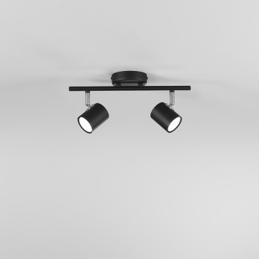 Faretto LED Orientabile Bianco o Nero 2xGU10 | Mondialshop
